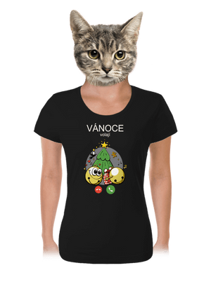 Vánoce volají dámské tričko Black