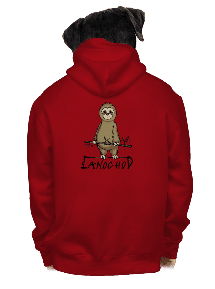 Lanochod pánská mikina na zip Red