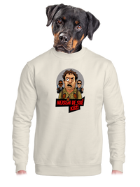 unisex mikina bez kapuce