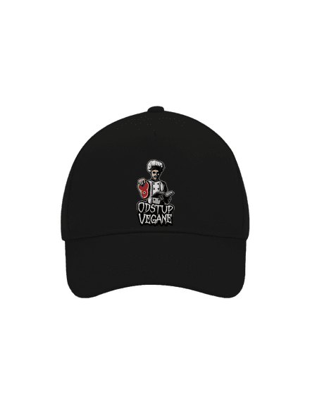 Odstup vegane kšiltovka baseballka Black