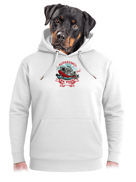 Alfasumci na vodě unisex mikina premium Snowwhite
