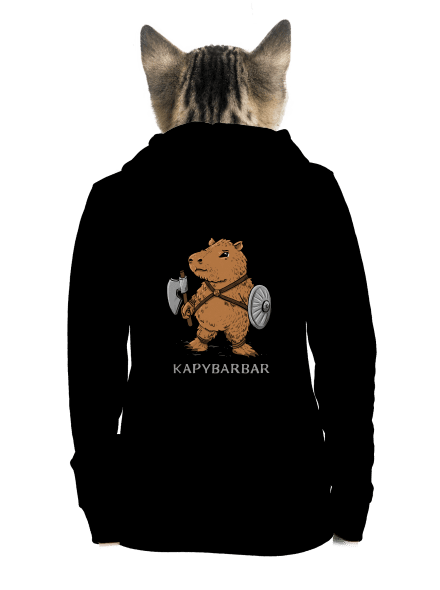 Kapybarbar dámská mikina na zip Black