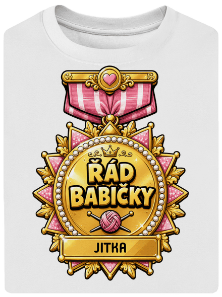 Řád babičky unisex tričko oversized White