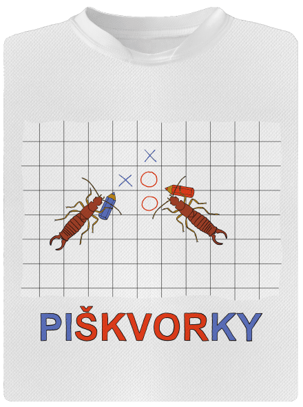 Škvoří piškvorky dětské sportovní tričko White