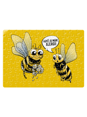 Alergická včelka puzzle White