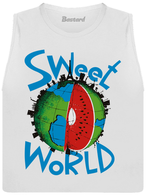 Sweet World dámské tílko volné White