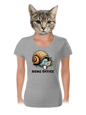 Šnekův home office dámské tričko Dark Gray Melange