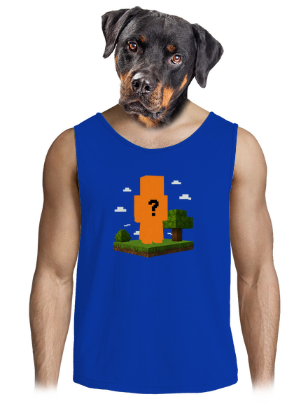 Minecraft z vlastní fotky pánské tílko Royal Blue