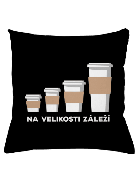 Na velikosti záleží polštář Black