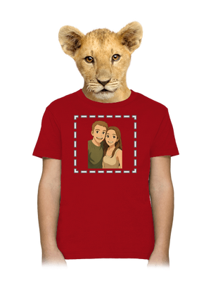 Ghibli efekt z vlastní fotky dětské tričko Red
