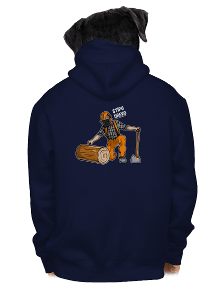 Dřevorubec pánská mikina na zip Navy