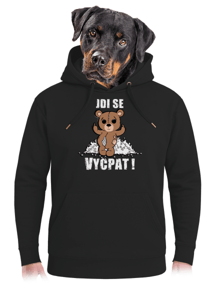Jdi se vycpat unisex mikina premium Dark Black