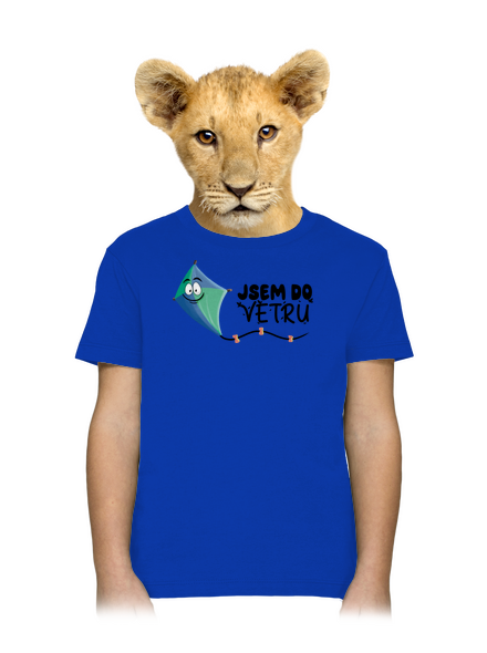 Do větru dětské tričko Royal Blue
