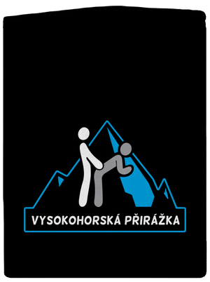 Vysokohorská přirážka pánská mikina na zip Black