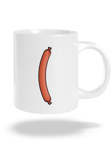 Párek a rohlík velký hrnek White