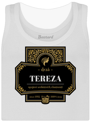 Alkoholová etiketa dámské tílko klasické White
