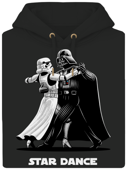 Star dance unisex mikina premium Dark Black