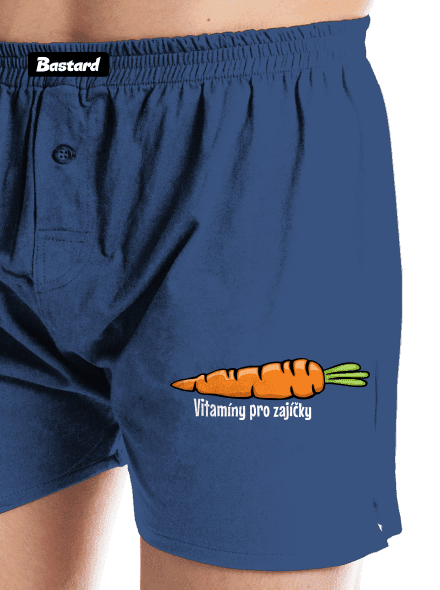Vitamíny pro zajíčky pánské trenky Blue