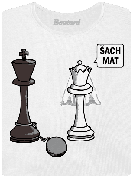 Šach mat dámské tričko premium White