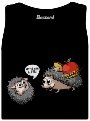 Alergický ježek dámské tílko klasické Black
