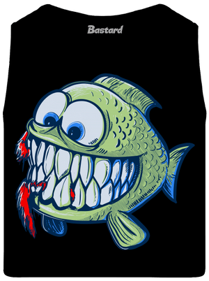 Hladová rybka pánské tílko Black