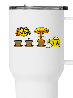 Atomový květ termohrnek White