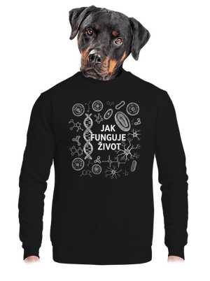 unisex mikina bez kapuce