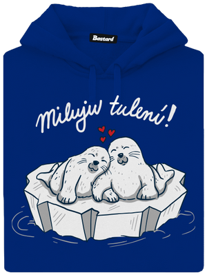 Miluju tulení dámská mikina klokanka Royal Blue Mal