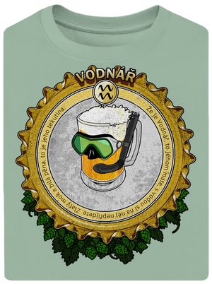 Pivní horoskop: Vodnář unisex tričko oversized Sage