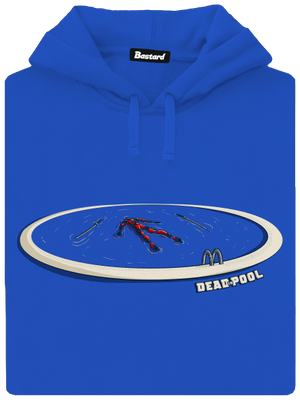 Dead in pool pánská mikina klokanka Royal