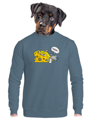 unisex mikina bez kapuce