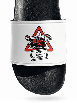 Řidič kamionu pantofle White