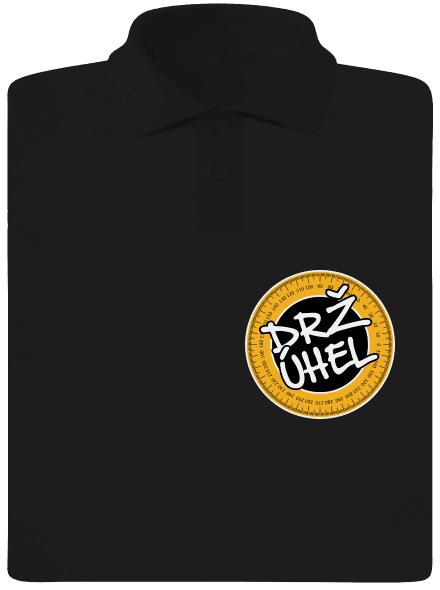 Drž úhel pánská polokošile Black