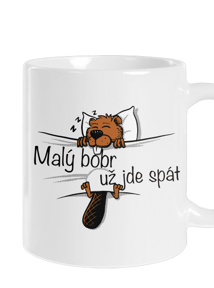 Malý bobr klasický hrnek White