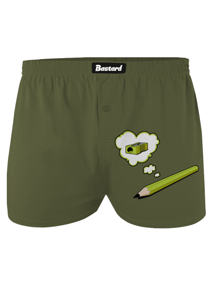 Tužka a Ořezávátko pánské trenky Khaki