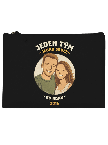 Jeden tým z vlastní fotky taštička Black