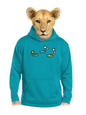 Nehoda dětská mikina klokanka Hawaiian Blue