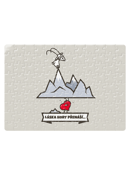 Láska hory přenáší puzzle White