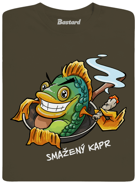 Smažený kapr pánské dlouhý rukáv Urban Khaki