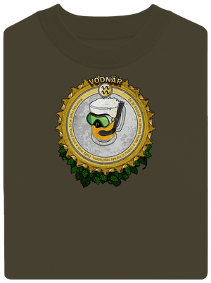 Pivní horoskop: Vodnář unisex mikina bez kapuce Urban Khaki