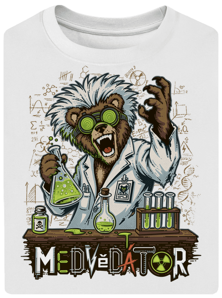 Medvědátor unisex tričko oversized White