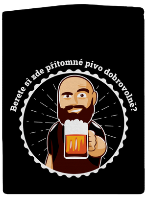 Pivo dobrovolně dámská mikina na zip Black