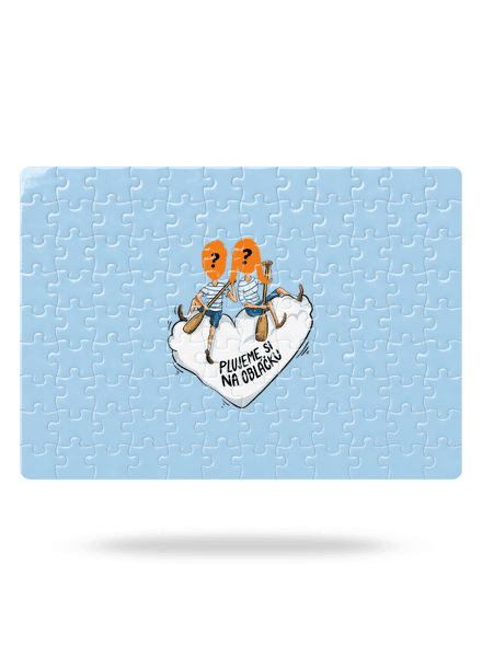 Na obláčku puzzle White
