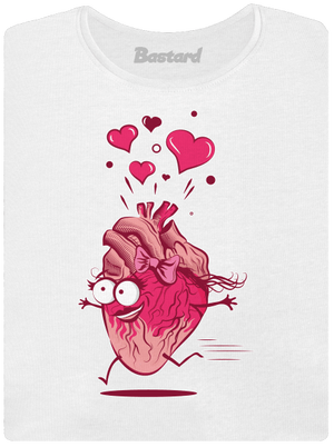Zamilovaná srdíčka dámské tričko White