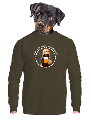 unisex mikina bez kapuce