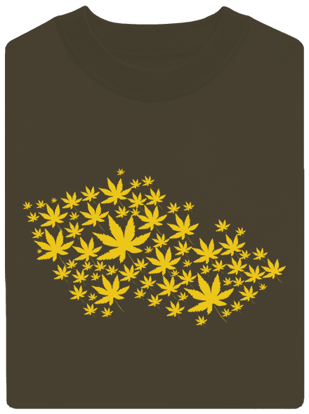 Ganja country unisex mikina bez kapuce Urban Khaki