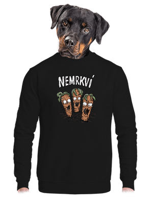 unisex mikina bez kapuce