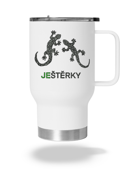 Ještěrky termohrnek White