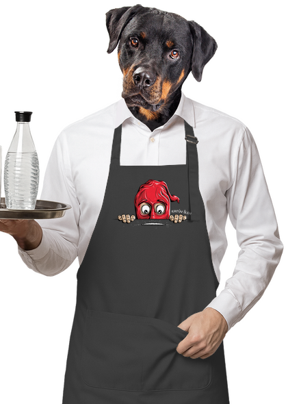 Katův šleh zástěra Dark Grey