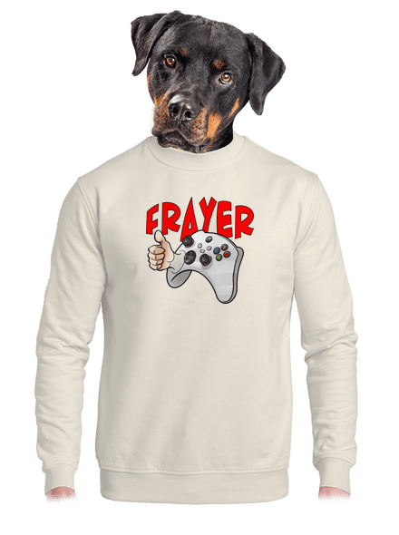 Frayer unisex mikina bez kapuce Off White
